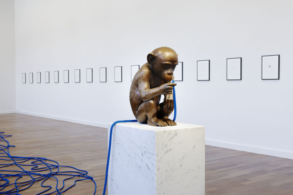 Sophie und Karl Binding Stiftung | Binding Sélection d’Artistes Skulptur Bronze Affe Raum 006 Ausstellung Olaf Breuning Museum zu Allerheiligen Schaffhausen